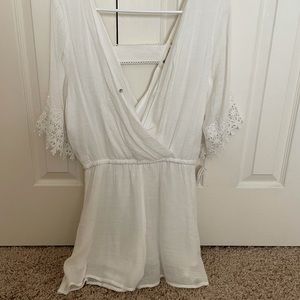 White Romper from The Impeccable Pig boutique